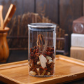 wholesale top quality spice glass jar with metal screw lid glass straight jars